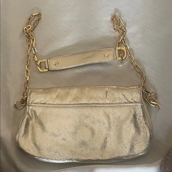 Tory Burch Metallic Gold Shoulder Bag - Picture 4 of 4